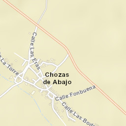 Chozas de Abajo Street Map