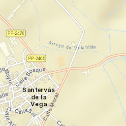 Santervás de la Vega Street Map