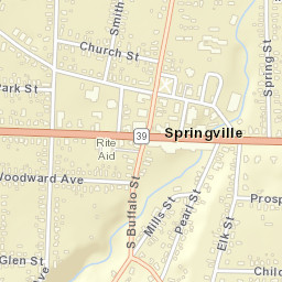 Springville New York Street Map