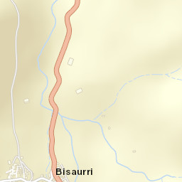Bisaurri Street Map