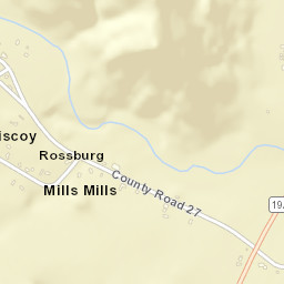 Rossburg New York Street Map