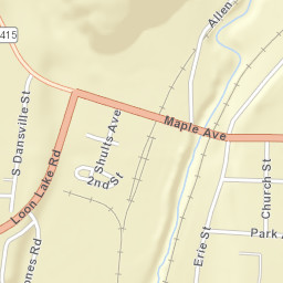 Cohocton New York Street Map