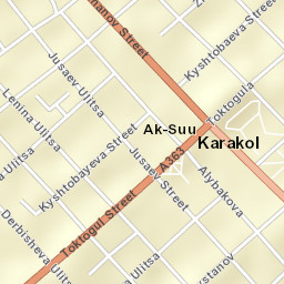 Karakol Street Map