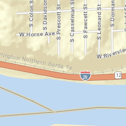 2599 West Highland Avenue, Sioux City, IA Street Map