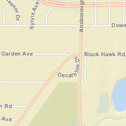 1329-1337 Garden Ave, Waterloo Street Map