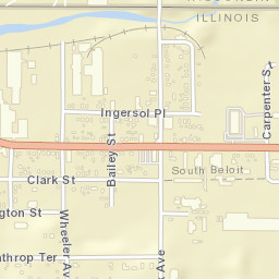 575-699 Washington St, South Beloit, IL Street Map