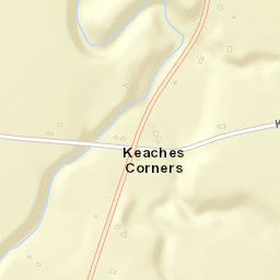Keaches Corners New York Street Map