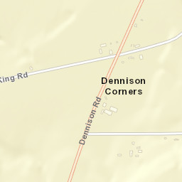 Dennison Corners New York Street Map