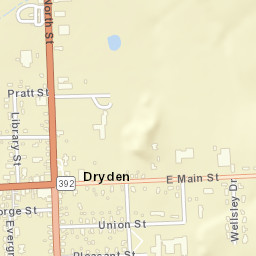 Dryden New York Street Map