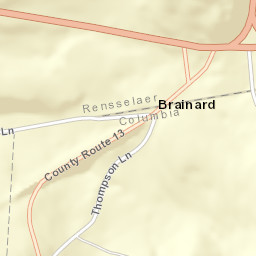 Brainard New York Street Map