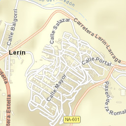 Lerín Street Map