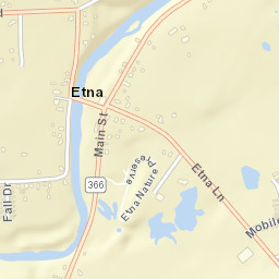 Etna New York Street Map
