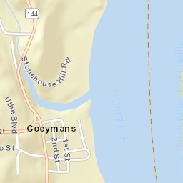 Coeymans New York Street Map