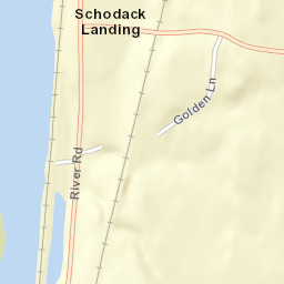 Schodack Landing New York Street Map