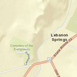 Lebanon Springs New York Street Map