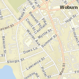 Woburn Street Map