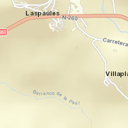 Laspaúles Street Map