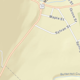 Gilbertsville New York Street Map