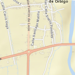 Hospital de Órbigo Street Map