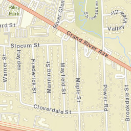 33101-33169 Grand River Avenue Street Map