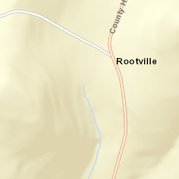 Rootville New York Street Map
