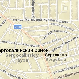Sergokala Street Map
