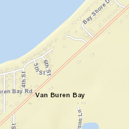 Van Buren Bay New York Street Map
