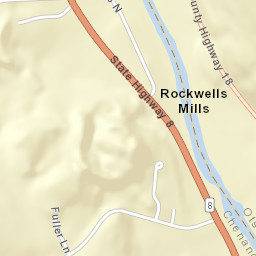 Rockwells Mills New York Street Map