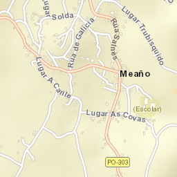Meaño Street Map