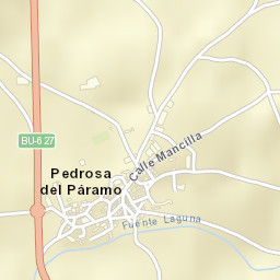 Pedrosa del Páramo Street Map