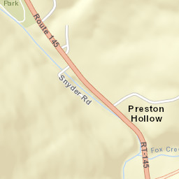 Preston Hollow New York Street Map