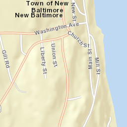 New Baltimore New York Street Map