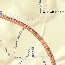 Old Chatham New York Street Map