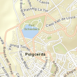 Puigcerdà Street Map