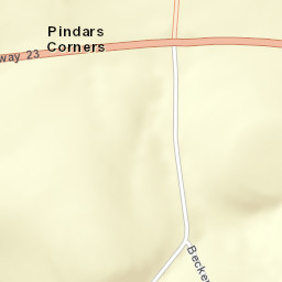 Pindars Corners New York Street Map