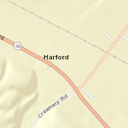 Harford New York Street Map
