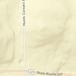 Hunts Corners New York Street Map