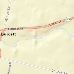 Burdett New York Street Map