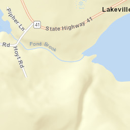 Lakeville New York Street Map