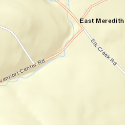 East Meredith New York Street Map