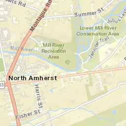 North Amherst Street Map
