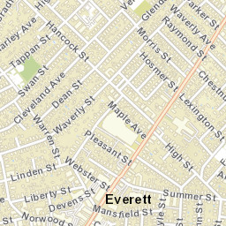 Everett Street Map