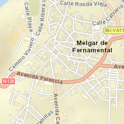 Melgar de Fernamental Street Map