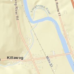Killawog New York Street Map