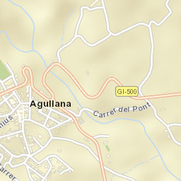 Agullana Street Map