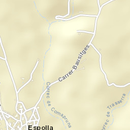 Espolla Street Map