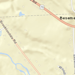Besemer New York Street Map