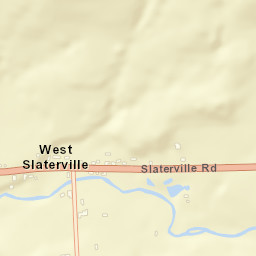 West Slaterville New York Street Map