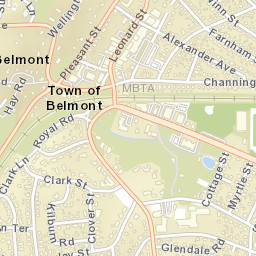 Belmont Street Map