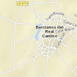 Bercianos del Real Camino Street Map